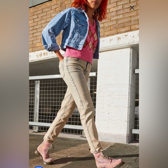 Dr. Martens Multicolor Pascal 1460 Boots in Pink and Orange Swirl Wiener Size 7 - Picture 2 of 11